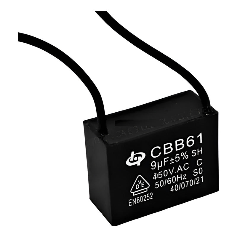 Capacitor Condensador Cbb61 9uf 450vac 9 Uf Motor