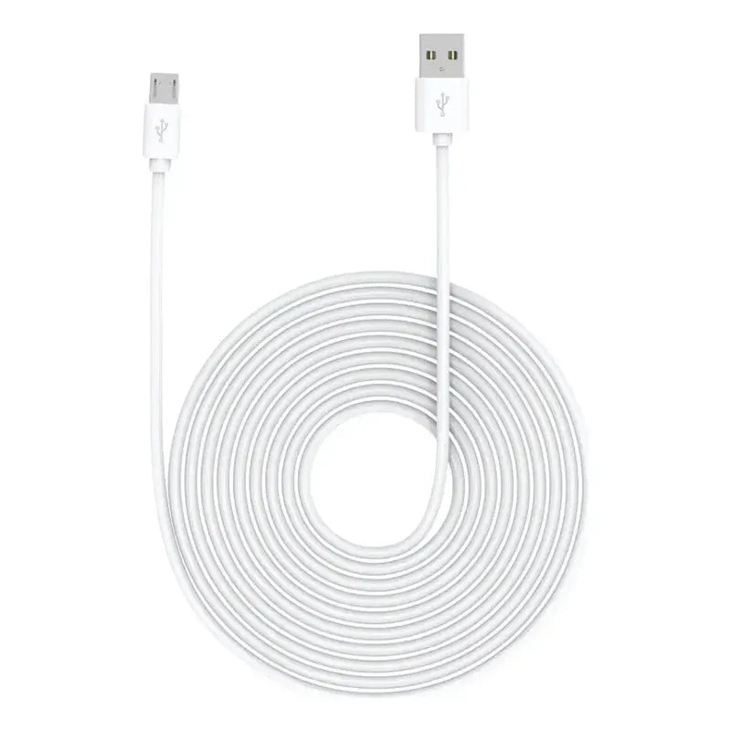 Cable Carga Y Datos Usb A Micro Usb V8 5 Metros Blanco