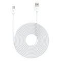 Cable Carga Y Datos Usb A Micro Usb V8 5 Metros Blanco