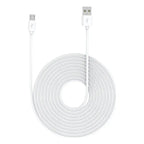 Cable Carga Y Datos Usb A Micro Usb V8 5 Metros Blanco