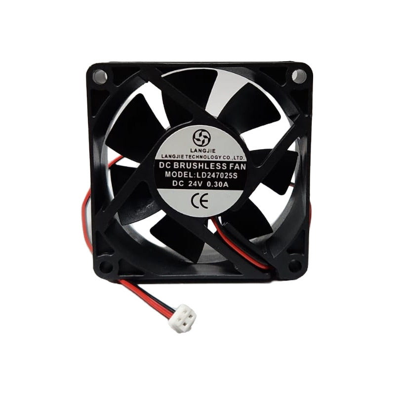 Ventilador Fan Cooler Ld247025s 24v 70x25mm 2 Pines 7025 Negro