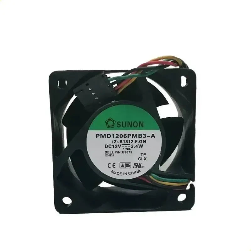 Ventilador Fan 60mm 5 Pines 4 Cables 12v 3,4w Pmd1206pmb3-a Negro