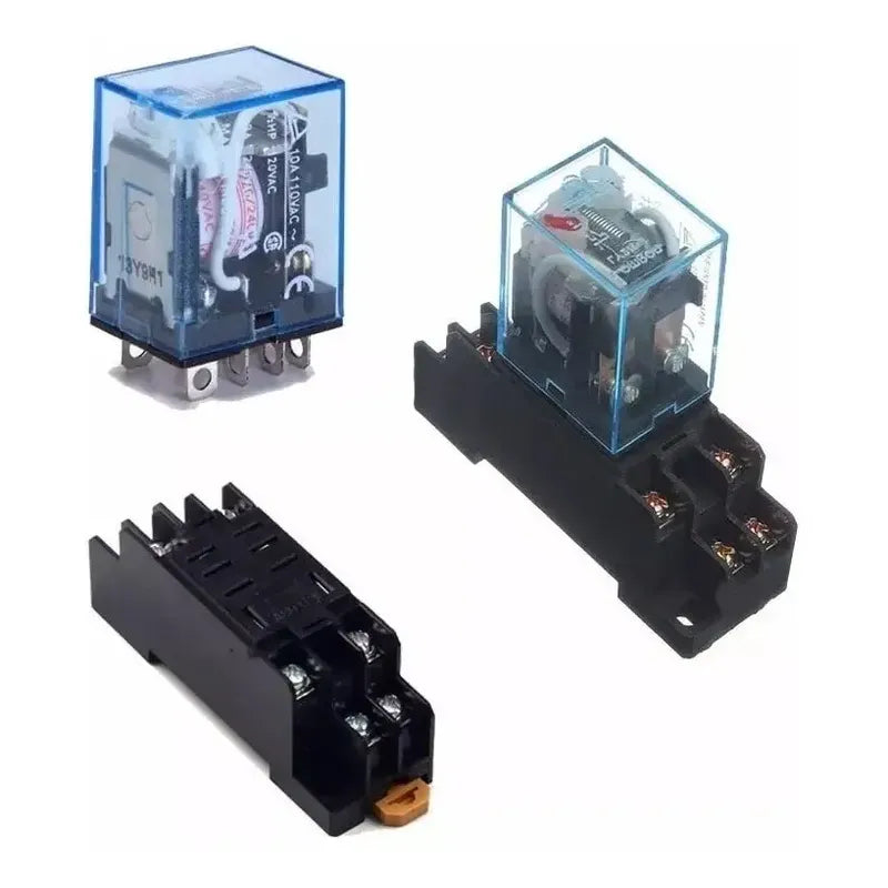 Rele Relay 24v Dc Ly2nj Hh62p Jqx-13f-l 10a Dpdt + Zocalo