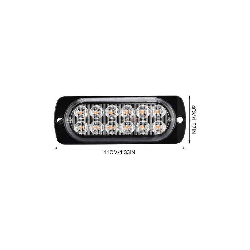 2x Foco Neblinero Luz Led Estroboscopico 12v 24v Blanca Azul