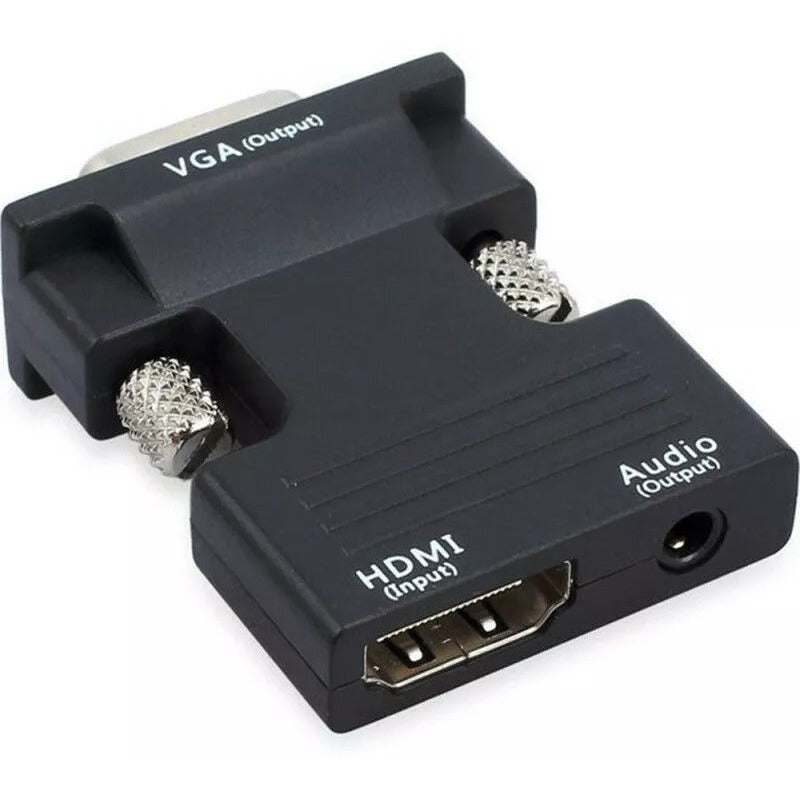 Adaptador Hdmi A Vga Hembra Macho Con Salida De Audio