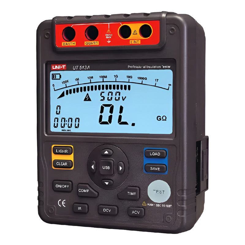 Medidor De Resistencia Aislamiento Ut513a Megohmetro