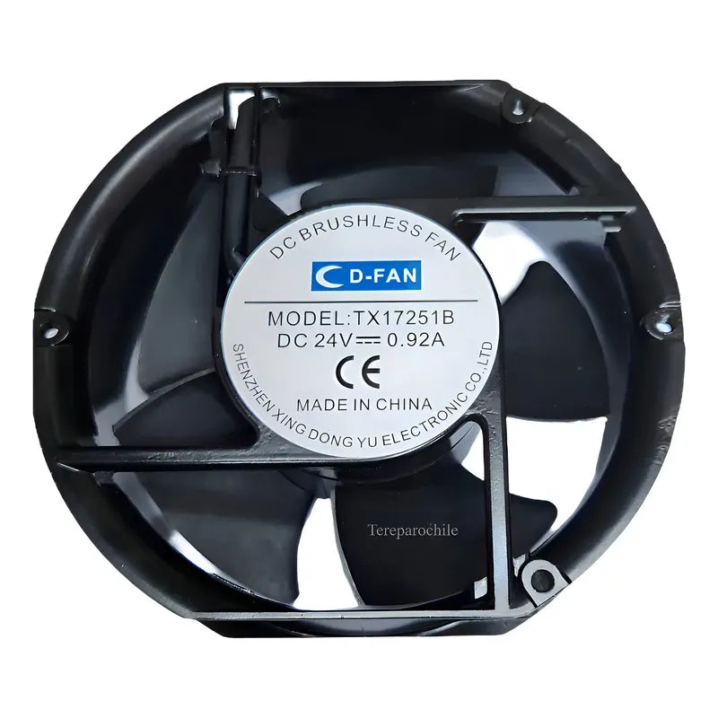 Ventilador Industrial D-fan Tx17251b 220v 172x150mm Negro Aluminio