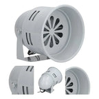 Alarma Sirena 12v Industrial Tipo Turbina 125db Bocina Gris