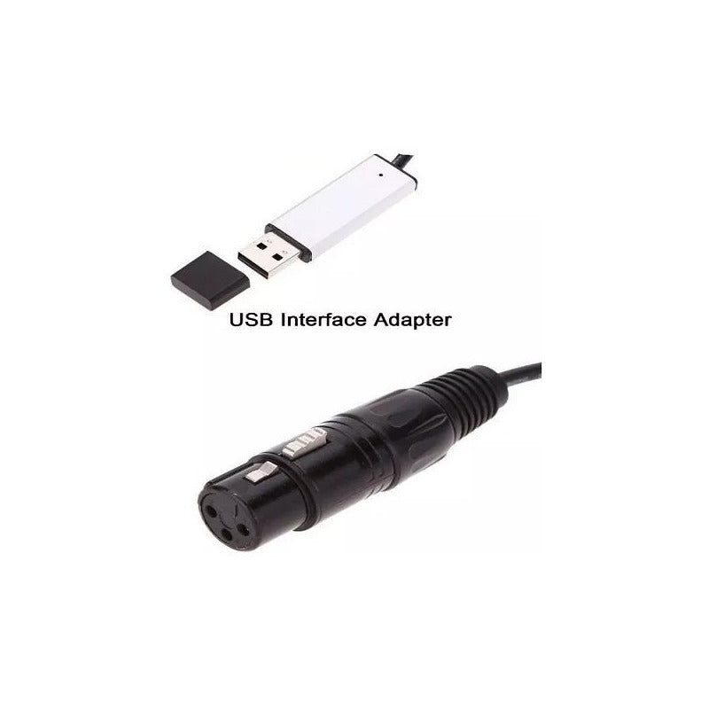 Adaptador Interfaz Usb A Dmx Dmx512 Led Lighting Xlr Cable