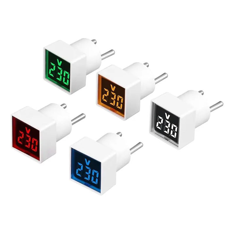 Voltímetro Medidor Tester Red Eléctrica Lcd 220v Enchufe