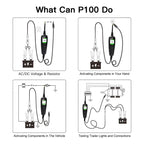 Punta Lógica 12-24 Probador De Circuito Eléctrico Automotriz Verde