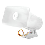 Sirena Advertencia Bocina Blanca Doble Tono 130db 12v 30w Blanco