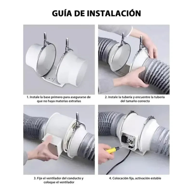 Extractor De Aire Blower Industrial 145mm 6 Pulgadas 220v