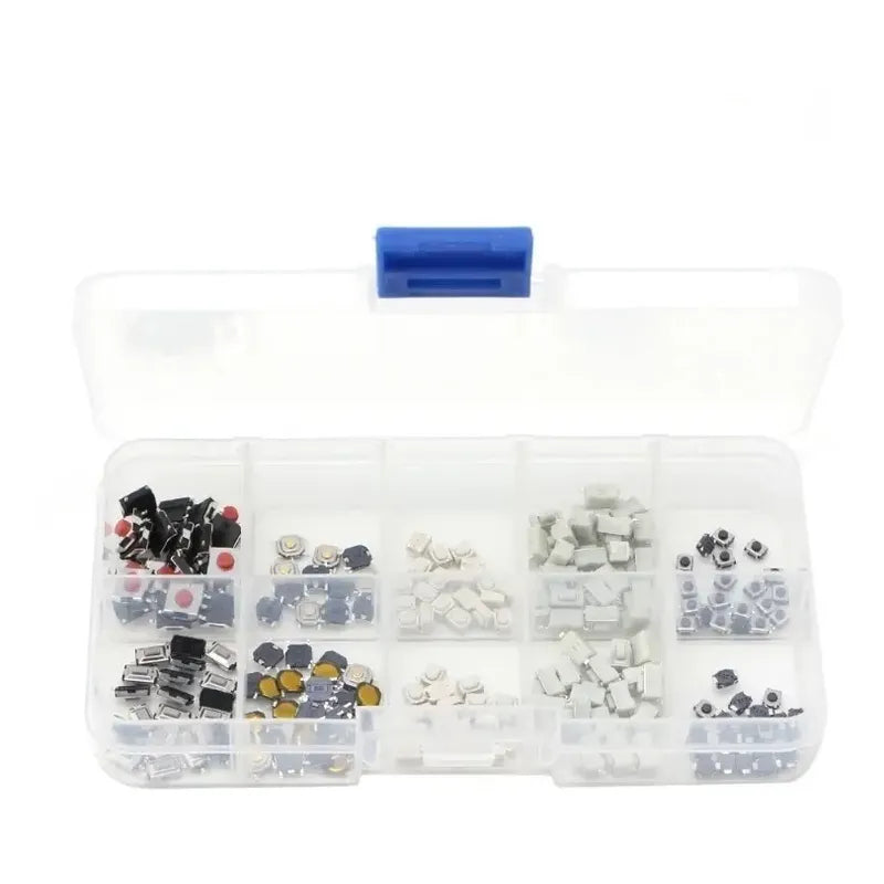 Kit 250 Pulsadores Switch Micro Pulsadores Boton Tactil Push