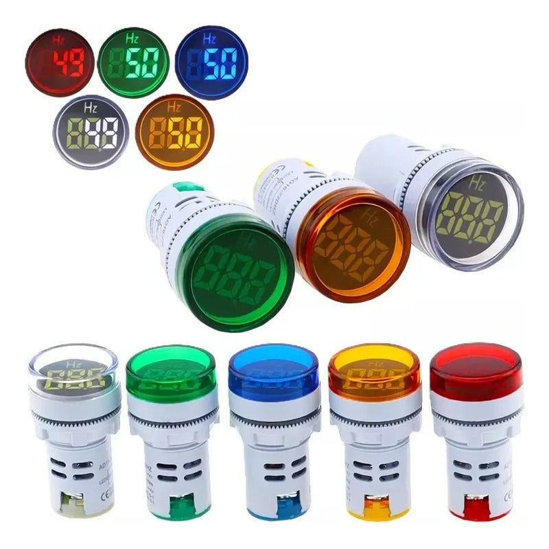 Medidor De Voltaje 22mm Piloto Led 12-500v Ac Lampara