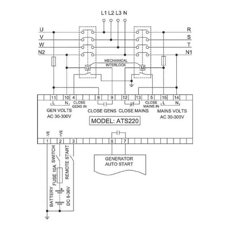 Modulo Controlador Ats220 Ats Tta Electrogenos Generador