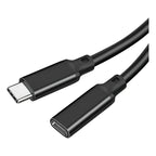 Cable Extension Usb-c 3.1 Gen2 10gbps Pd 100w 4k 60hz 3m Negro