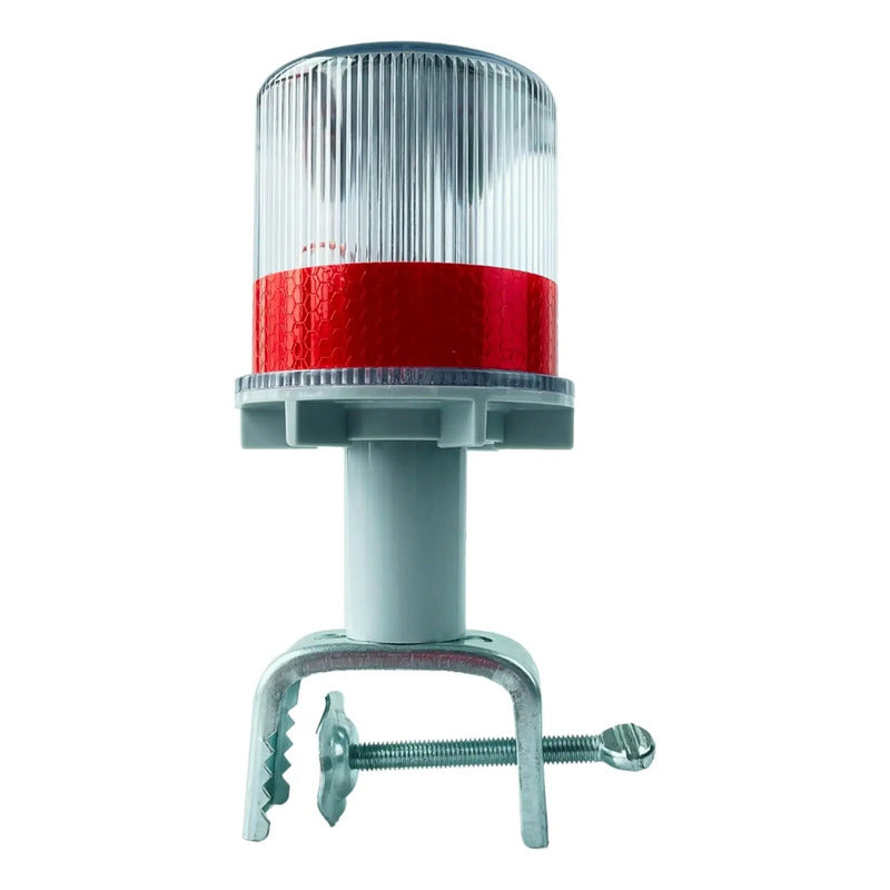 Baliza Solar Roja Luz Advertencia Led Interperie Vial Flash