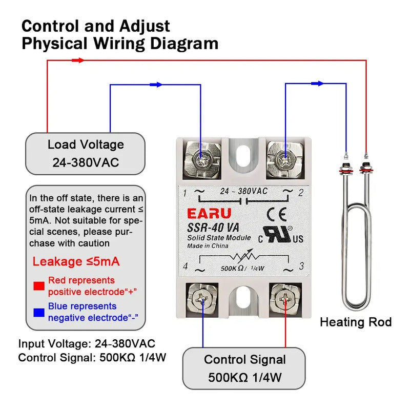 Rele Variable Estado Solido Ssr-100va 220v 25a Potenciometro