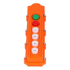 Botonera Colgante 6 Botones Puente Grua Pulsador Cob-62a Naranja