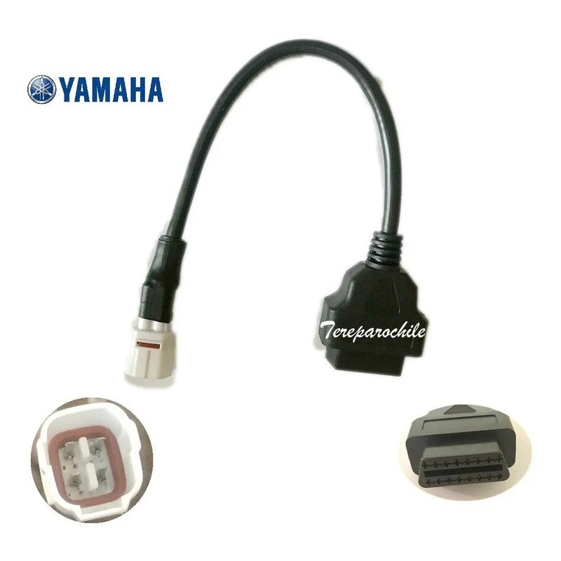 Cable Adaptador Moto Yamaha Obdii 4 Pines A 16 Pines Obd2