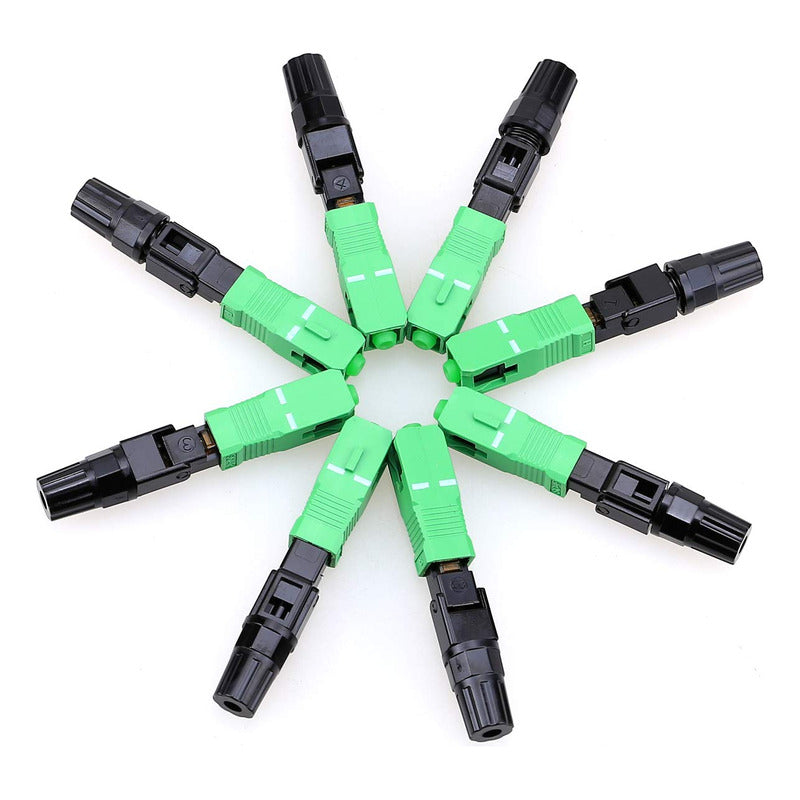 10 X Conectores Rápidos Sc/apc Fibra Óptica Ftth 10 Unidades