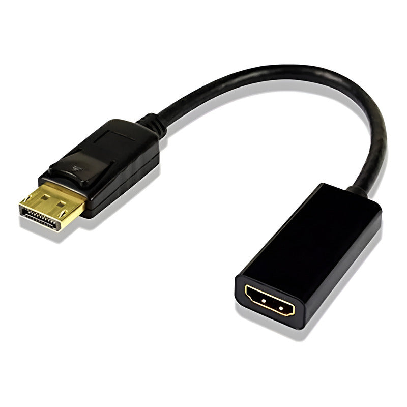 Cable Displayport A Hdmi H Adaptador / Dp / Display Port  Negro