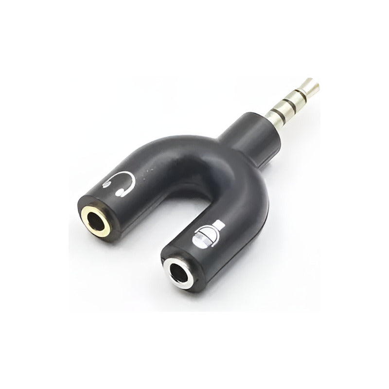 Adaptador 3.5mm Audio Macho Microfono Audifono Hembra Pololo