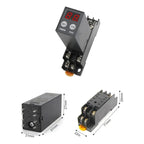 Rele Temporizador Timer H3y-2 220v Digital 5a 0.1s A 990h