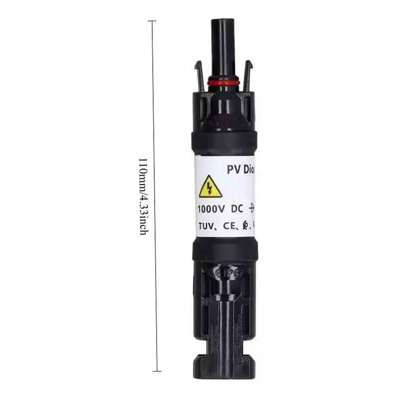 Conector Mc4 Fotovoltaico 20a 1000v Negro Para Panel Solar Tereparochile