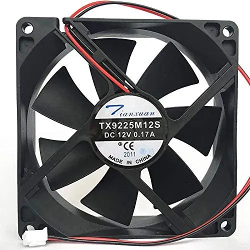 Ventilador Fan Cooler Tx9225m12s 92x25mm 12v 2 Pines 9225 Negro