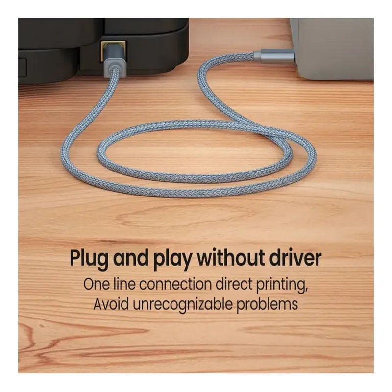 Cable Usb Tipo C A Usb-b 2.0 Impresora 2m Para Mac/pc/androi