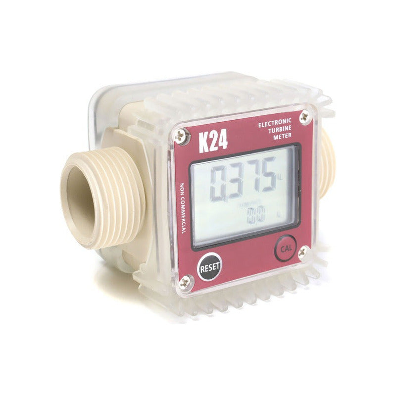 Medidor Lcd Digital Flujo Turbina Combustible K24 Liquidos