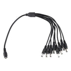 Splitter Alimentación 1x8 Tereparochile Pulpo Cable Cctv Cámaras 5.5mm