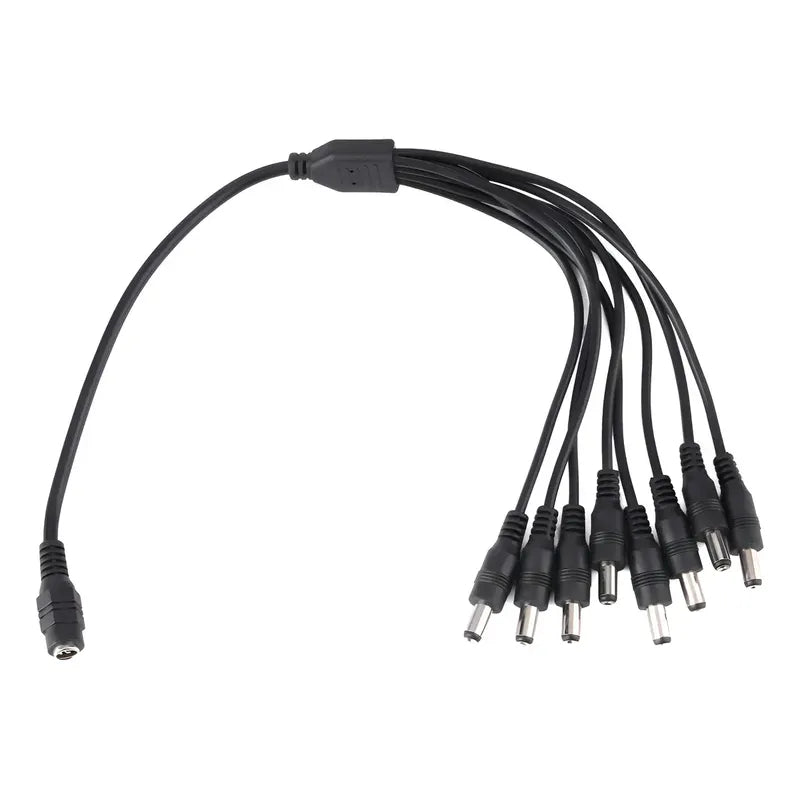 Splitter Alimentación 1x8 Tereparochile Pulpo Cable Cctv Cámaras 5.5mm
