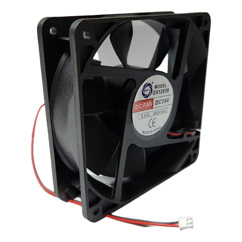 Ventilador Fan Cooler Gx12038 24v 120x38mm 2 Pines 12038 Negro