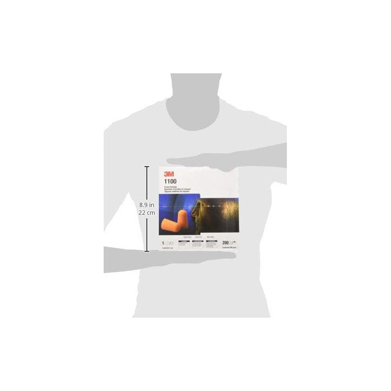 Tapones Para Oídos 3m 1100, De Espuma, 200 Pares No Aplica