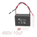 Condensador Capacitor Cbb61 10uf 450vac Ventilador Motor