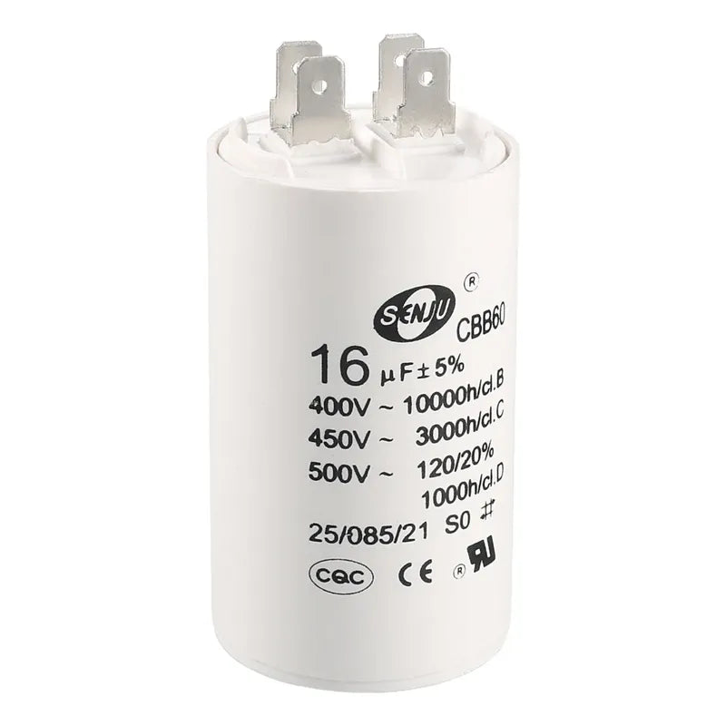Condensador Capacitor Circular 16uf 400 500 450v Cbb60 Cbb65