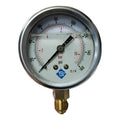 Manometro Glicerina 63mm 160 Psi 10 Bar Conex 1/2 Y 1/4 Npt