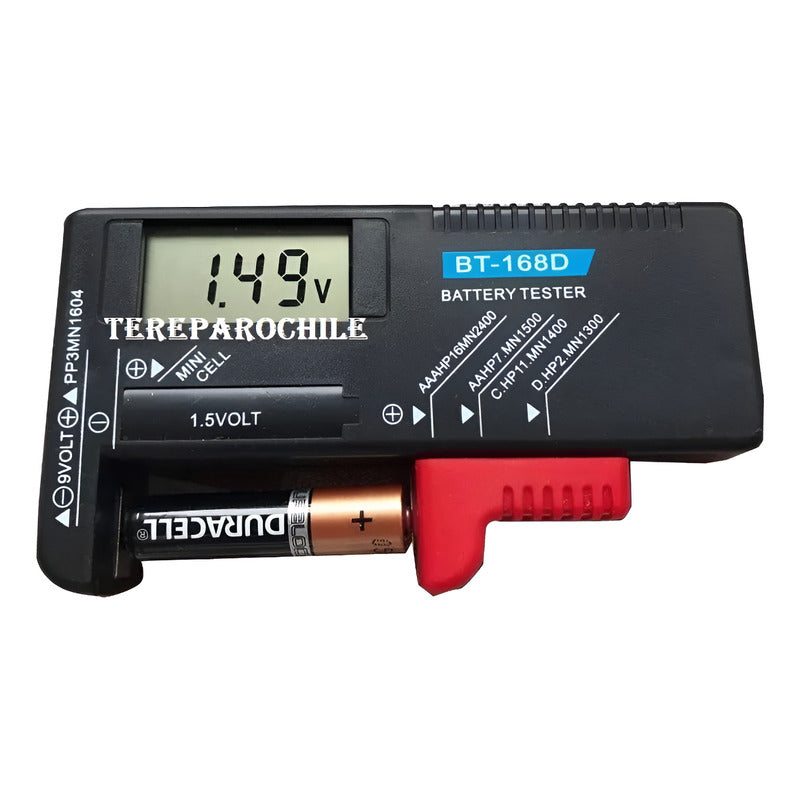 Tester Probador Bateria Digital Aa Aaa 9v C D 2032 2016