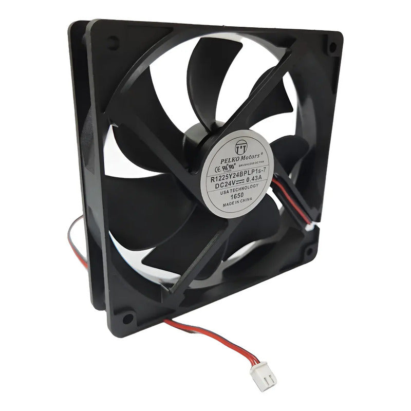 Ventilador Fan Cooler R1225y24bplp1s-7 24v 120x25mm 2 Pin Negro