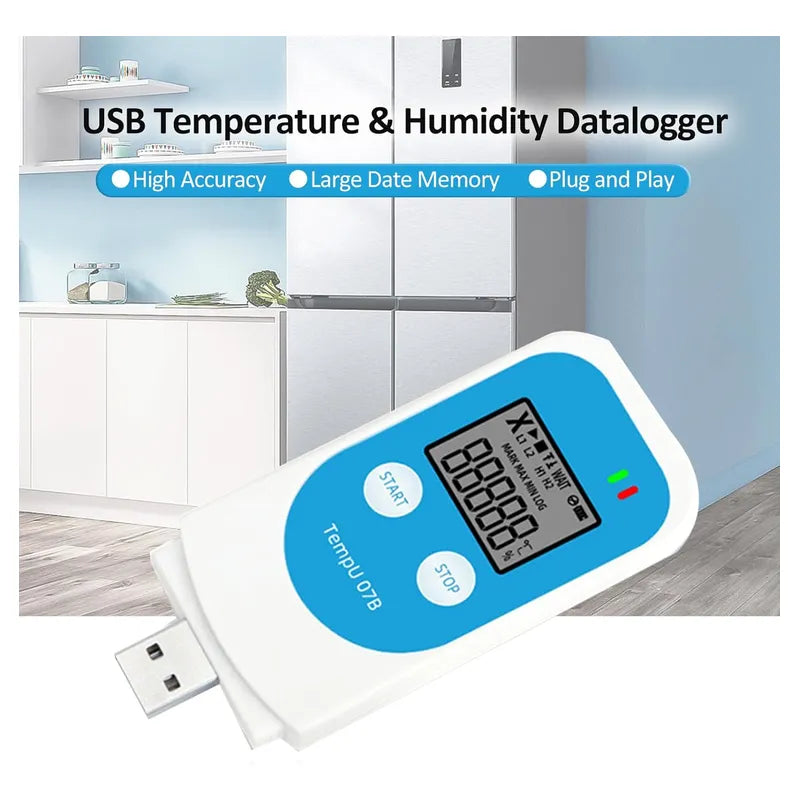 Registrador Temperatura Humedad Data Logger Usb Con Sonda