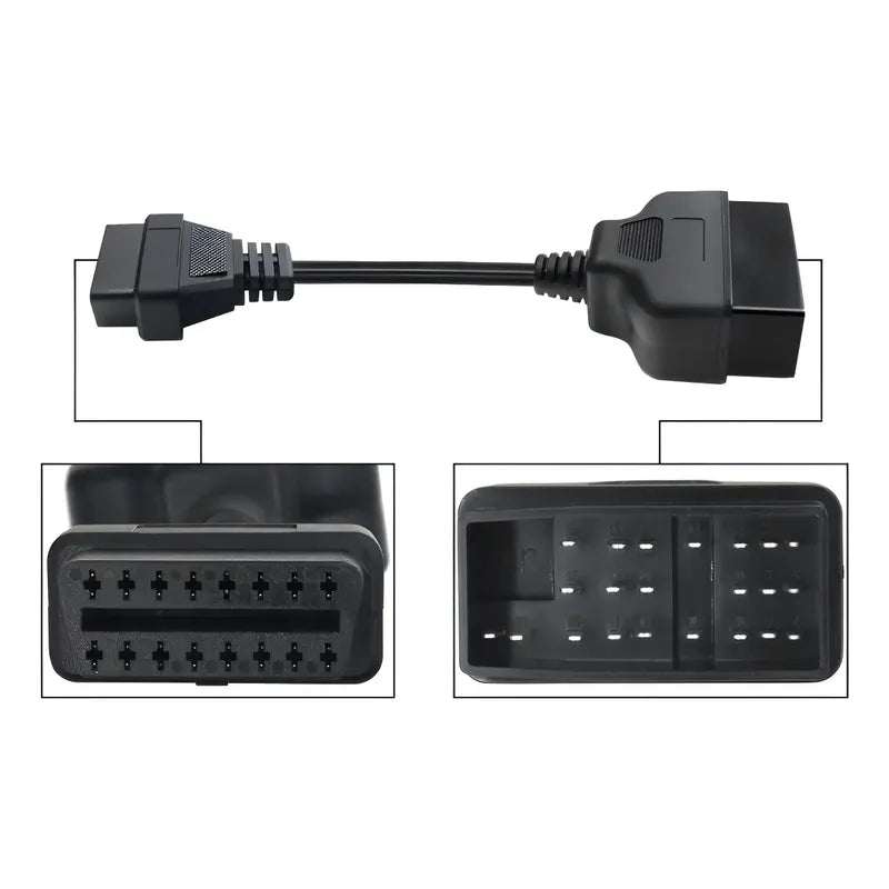 Cable Adaptador Obd De 22 Pines A Obdii 16 Pin Para Toyota