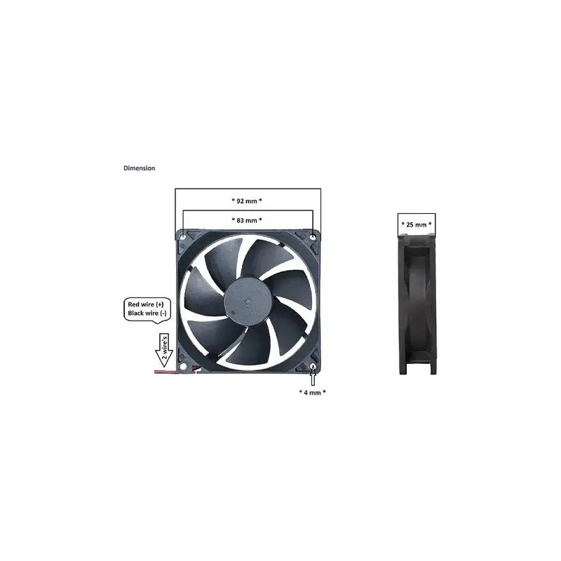Ventilador Fan Cooler 24v 9.2cm X 2.5cm Ytd249225s Soldadora