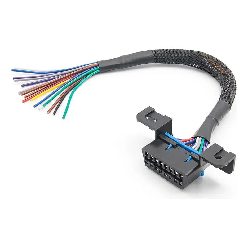 Cable Extension Obd2 J1962 16 Pines Conector Hembra 30cm
