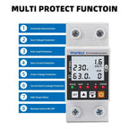 Rele Medidor Energía Smart Wifi Kwh 63a Bajo Y Alto Voltaje Color