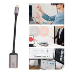 Adaptador Usb Tipo C A Displayport Hembra 4k 144hz- 8k 60hz Negro