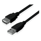 Cable Extension Usb 2.0 A/b Macho Hembra 1,5 Metros Negro