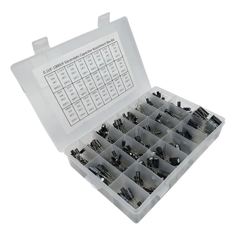 Set 500 Capacitor Condensador Electrolitico 0,1uf A 1000uf